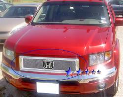 APS - APS Wire Mesh Grille-Polish 05-08 Honda Ridgeline GR08GGA14T - Image 1