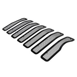 APS - APS Wire Mesh Grille Black for 18-25 Jeep Wrangler JL GR10GFD41H - Image 2
