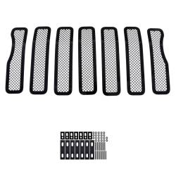 APS - APS Wire Mesh Grille Black for 18-25 Jeep Wrangler JL GR10GFD41H - Image 3