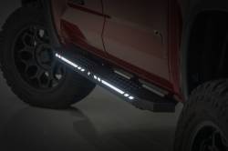 Rough Country Suspension Systems - Rough Country 57008 AC2 LED Running Boards Black for 22-26 Toyota Tundra CrewMax - Image 1