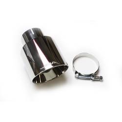 JBA Headers 12-08257 2.5" IN/4.0" OUT Chromed Stainless Steel Exhaust Tip