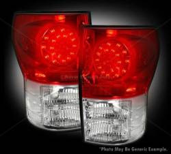 Recon - Recon 264188RD for Tundra LED Taillights Red Lens - Image 1