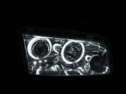 Anzo USA - Anzo USA 121218 Projector Headlight Set w/CCFL Halo Black for 06-10 Charger - Image 2