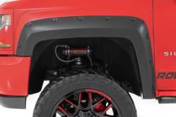 Rough Country Suspension Systems - Rough Country F-C11412B Pocket Fender Flares Black for 14-19 Silverado 1500/2500 - Image 5