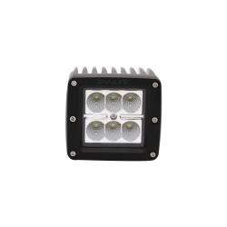 TrailFX - TrailFX 3X2CF 3" LED Fog Light 20W 90DEG Flood Beam 1620LM Black Housing - Image 1