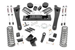 Rough Country Suspension Systems - Rough Country 38470 5" V2 Suspension Lift Kit for 19-24 RAM 3500 Diesel 4WD - Image 1