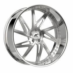 Amani - Amani Wheel CONRAD 24x9.5 Blank -12mm Brushed/Chrome CON24955BLL17R-12BCR - Image 1