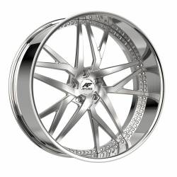 Amani - Amani Wheel IKON IKO2610620L18R5BCR 26x10 5x5.0 5mm Brush Center w/Chrome Lip - Image 1