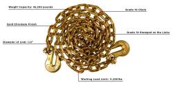 BulletProof Hitches - BulletProof BPEDTRANSPORT16 Extreme Duty 1/2" x 16' Transport Chain - Image 6