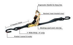 BulletProof Hitches - BulletProof BPMDRS Medium Duty 1"x6' Ratchet Strap EACH - Image 8