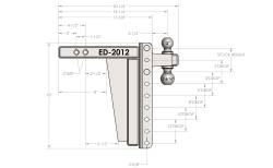 BulletProof Hitches - BulletProof ED2012 2.0" Extreme Duty 12" Drop Or Rise Hitch - Image 8