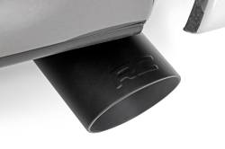 Rough Country Suspension Systems - Rough Country Clamp-On Single Exhaust Tip Black 2.5"-3" Inlet 96004A - Image 1