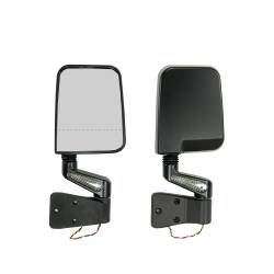 Rugged Ridge 11015.02 Door Mirror Kit LED Signal Dual Focus Black