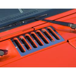 Rugged Ridge 11117.05 Cowl Vent Cover Stainless Steel for Jeep Wrangler JK