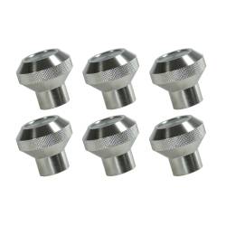 Rugged Ridge 11126.01 Dash Knob Set Billet Stainless Steel for Jeep CJ