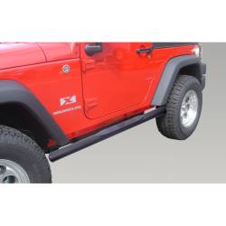 Rugged Ridge 11591.07 4 1/4" Oval Tube Side Steps Black