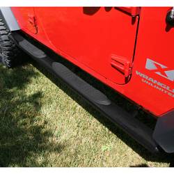Rugged Ridge 11591.08 4 1/4" Oval Tube Side Steps Black