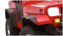 Bushwacker - Bushwacker 10924-07 Flat Style Front/Rear Fender Flares Black for Jeep YJ - Image 6
