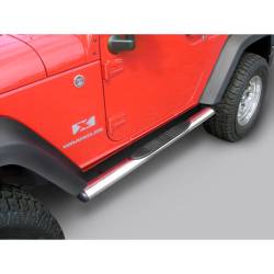 Rugged Ridge - Rugged Ridge 11593.07 4 1/4" Oval Side Steps Stainless Steel - Image 1
