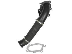 aFe 49-04093 Atlas 3" Aluminized Turbocharger Downpipe for GM 6.6 Duramax