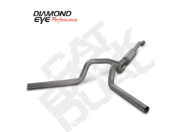 Diamond Eye K4340S Kit 4" Cat-back Dual 409 Stainless Steel 2003-2007 Ford 6.0L