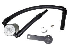 J&L Oil Separator 3.0 Passenger Side Mounted Oil Separator Silver 3106P-C