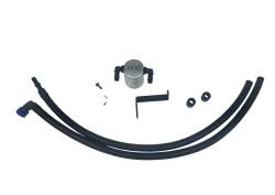 J&L Oil Separator Co - J&L Oil Separator 3.0 Driver Side Mounted Oil Separator Silver 3037D-C - Image 1