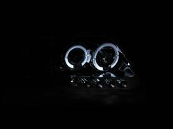 Anzo USA - Anzo USA 111032 Chrome Projector Headlight Set w/LED Halo 97-03 F150/Expedition - Image 2