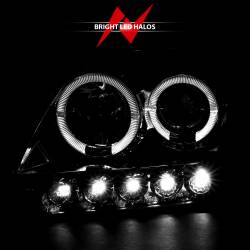 Anzo USA - Anzo USA 111032 Chrome Projector Headlight Set w/LED Halo 97-03 F150/Expedition - Image 6