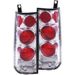 Anzo USA 211147 Chrome Euro Clear Lens Taillight Set for Express/Savana Vans