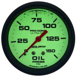 AutoMeter - AutoMeter 4223 Ultra-Nite Liquid Filled Mech Oil Pressure Gauge 0-150PSI 2-5/8" - Image 2