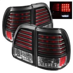 Spyder Auto - Spyder Auto 5007537 Black/Clear LED Taillights for 98-05 Land Cruiser - Image 1