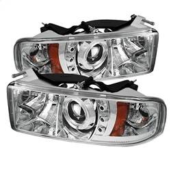 Spyder Auto - Spyder Auto 5010094 Halo Projector Headlights Chrome/Clear for Dodge Ram - Image 1