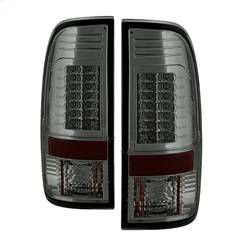 Spyder Auto - Spyder Auto 5029201 LED Taillights Chrome/Smoke 08-16 for Ford Super Duty - Image 1