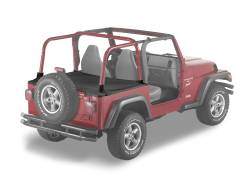 Bestop 90011-15 Duster Deck Tonneau Cover Black Denim for 97-02 Jeep Wrangler TJ