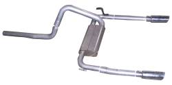 Gibson Performance Exhaust - Gibson Performance Split Rear Cat-Back Exhaust System Aluminized 320000 - Image 1