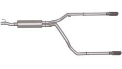 Gibson Performance Exhaust - Gibson Performance 66524 Split Rear Cat-Back Exhaust System Stainless - Image 1
