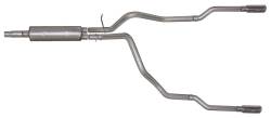Gibson Performance Exhaust - Gibson Performance 66501 Split Rear Cat-Back Exhaust System Stainless - Image 1