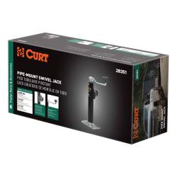 CURT - CURT 28351 Pipe Mount Swivel Jack - Image 2
