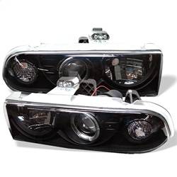 Spyder Auto - Spyder Auto 5009524 Black/Clear LED Halo Projector Headlights - Image 1