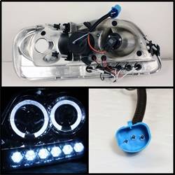 Spyder Auto - Spyder Auto 5010285 Halo LED Projector Headlights for 97-03 Expedition F150 - Image 2
