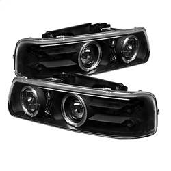 Spyder Auto - Spyder Auto 5009593 Black/Clear Projector Headlights for 00-06 Tahoe/Suburban - Image 1