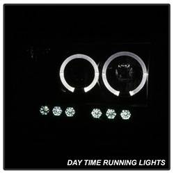 Spyder Auto - Spyder Auto 5078384 LED Halo Projector Headlights Black/Smoked - Image 1