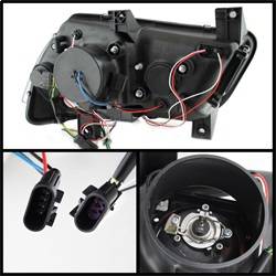 Spyder Auto - Spyder Auto 5074188 DRL Projector Headlights Black/Clear for 11-14 Dodge Charger - Image 1