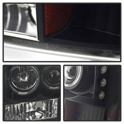 Spyder Auto - Spyder Auto 5078452 LED Halo Projector Headlights Black/Smoked - Image 2