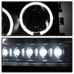 Spyder Auto - Spyder Auto 5078353 LED Halo Projector Headlights Black/Smoked - Image 2