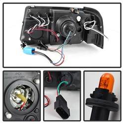 Spyder Auto - Spyder Auto 5078476 LED Halo Projector Headlights Black/Smoked for 01-11 Ranger - Image 2