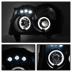 Spyder Auto - Spyder Auto 5078551 LED Halo Projector Headlights Black/Smoked - Image 2