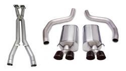 Corsa Performance - Corsa Performance 14164CB1BLK Sport Cat-Back Exhaust System for 06-11 Corvette - Image 1