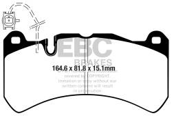EBC Brakes - EBC Brakes DP42355R Yellowstuff Street & Track Brake Pads - Image 1